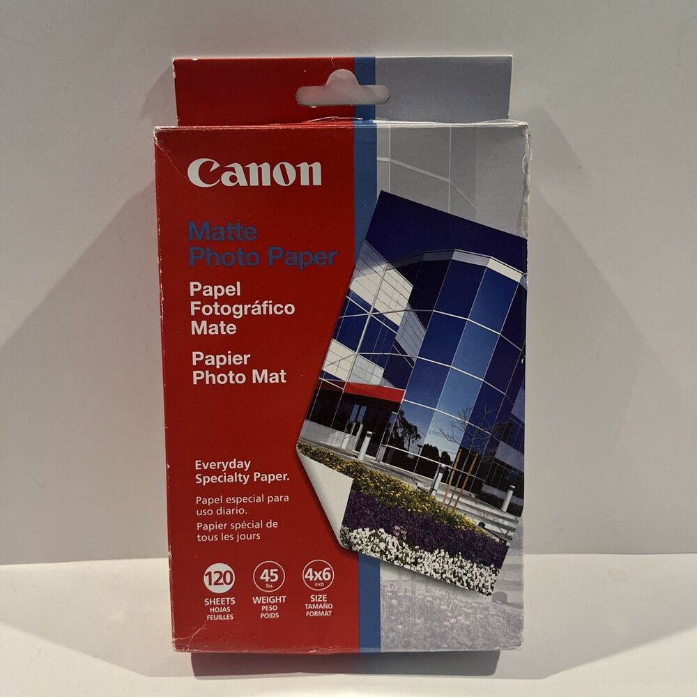 Canon PIXMA Matte Photo Paper MP-101 4X6 120 Sheets NEW, Sealed